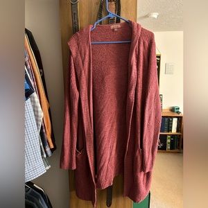 Barefoot Dreams Cozy Chic Lite Hooded Cardigan - Women’s XL